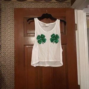 PINK St. Patty's day tank top size XS